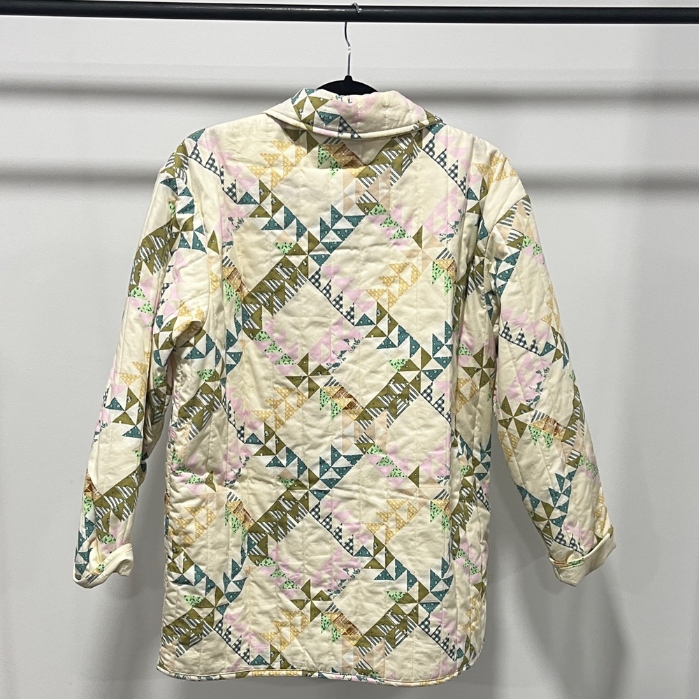 Universal Thread Patchwork Utility Jacket - Cream… - image 6